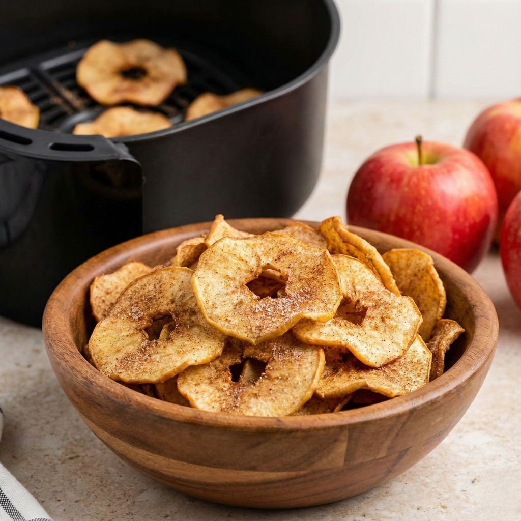 Air fryer apple chips