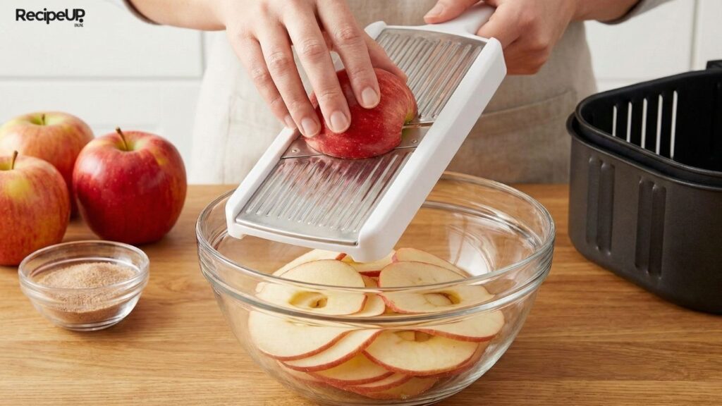 Air fryer apple chips
