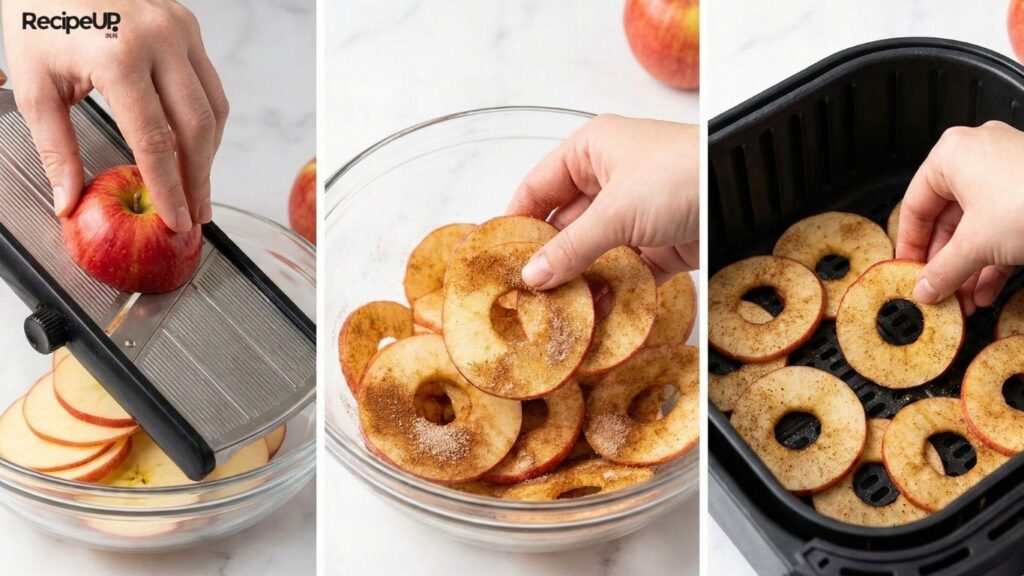 Air fryer apple chips