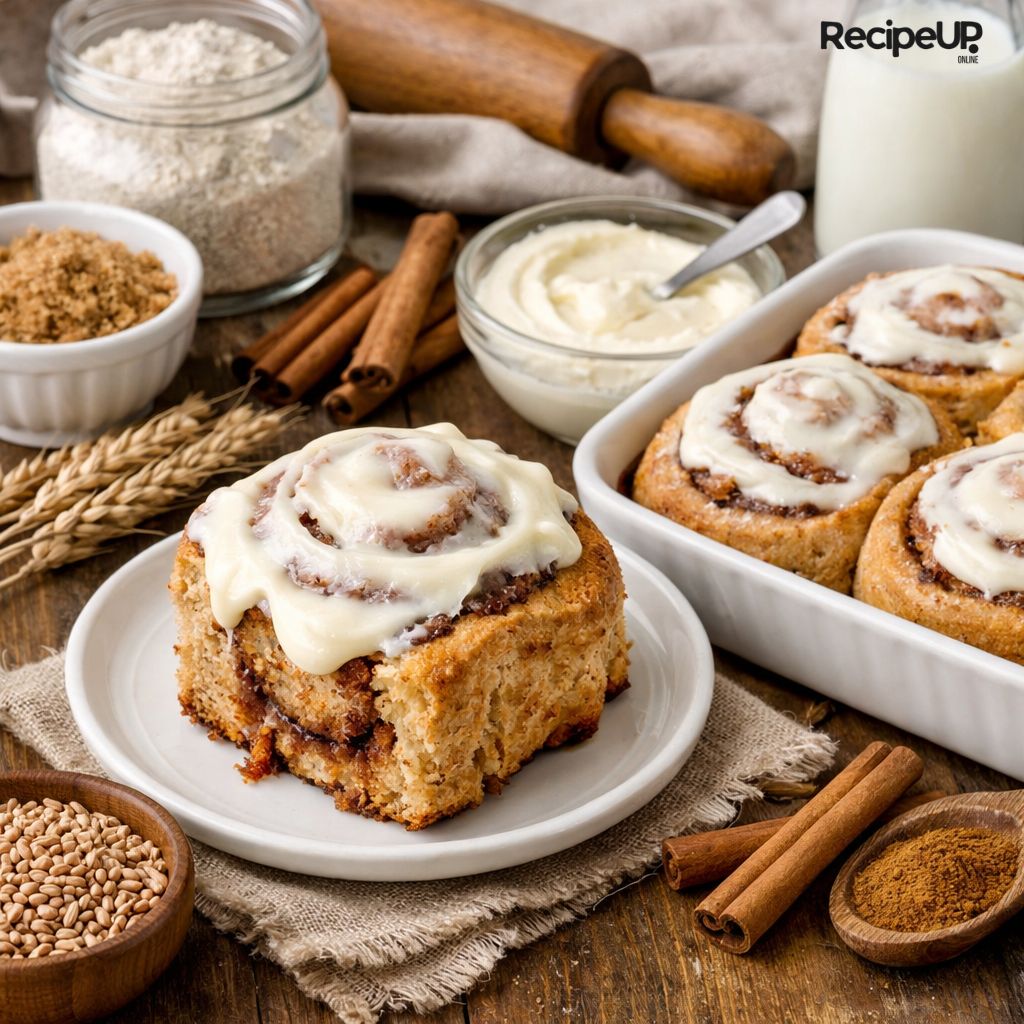 Whole wheat flour cinnamon rolls